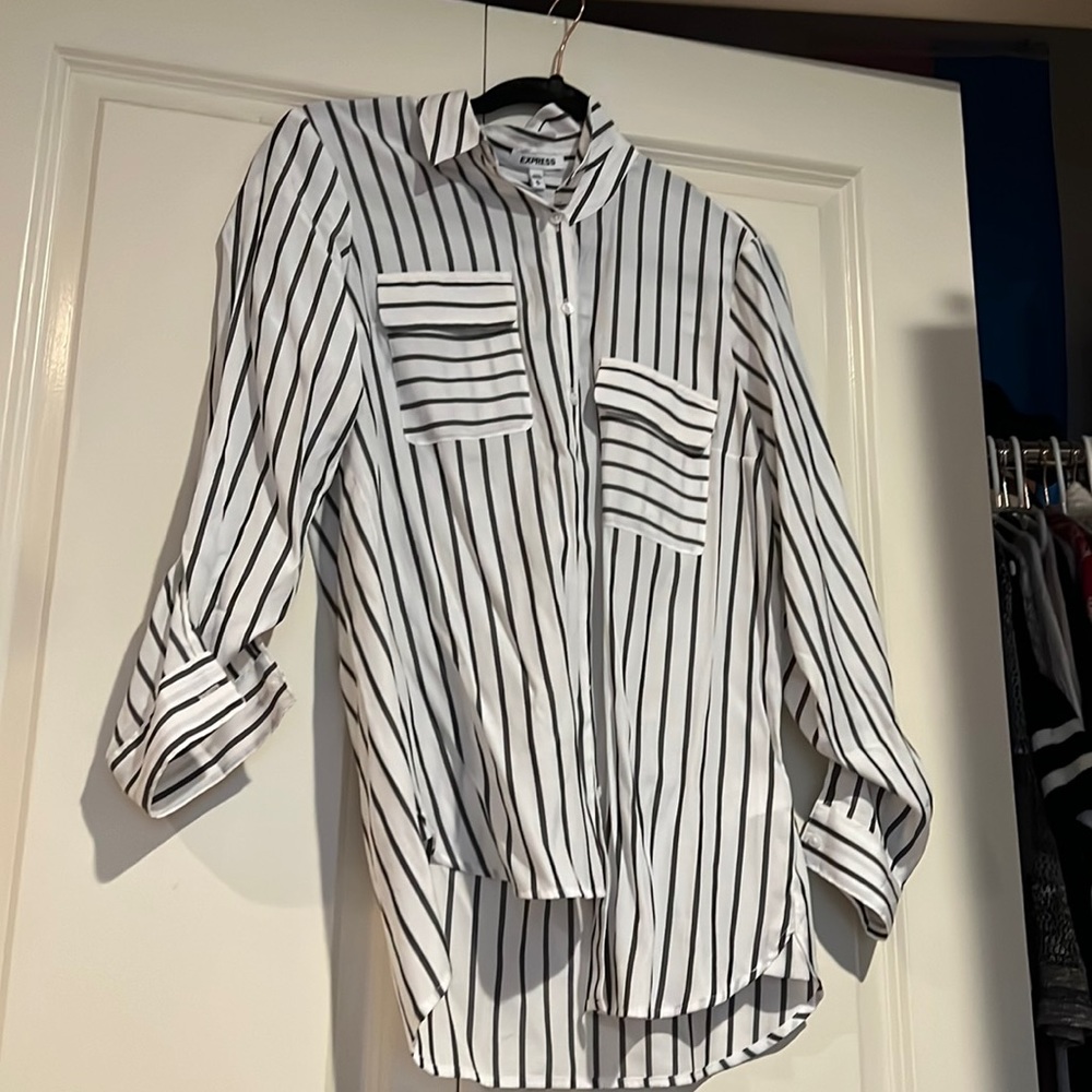 Express Striped Button-Down